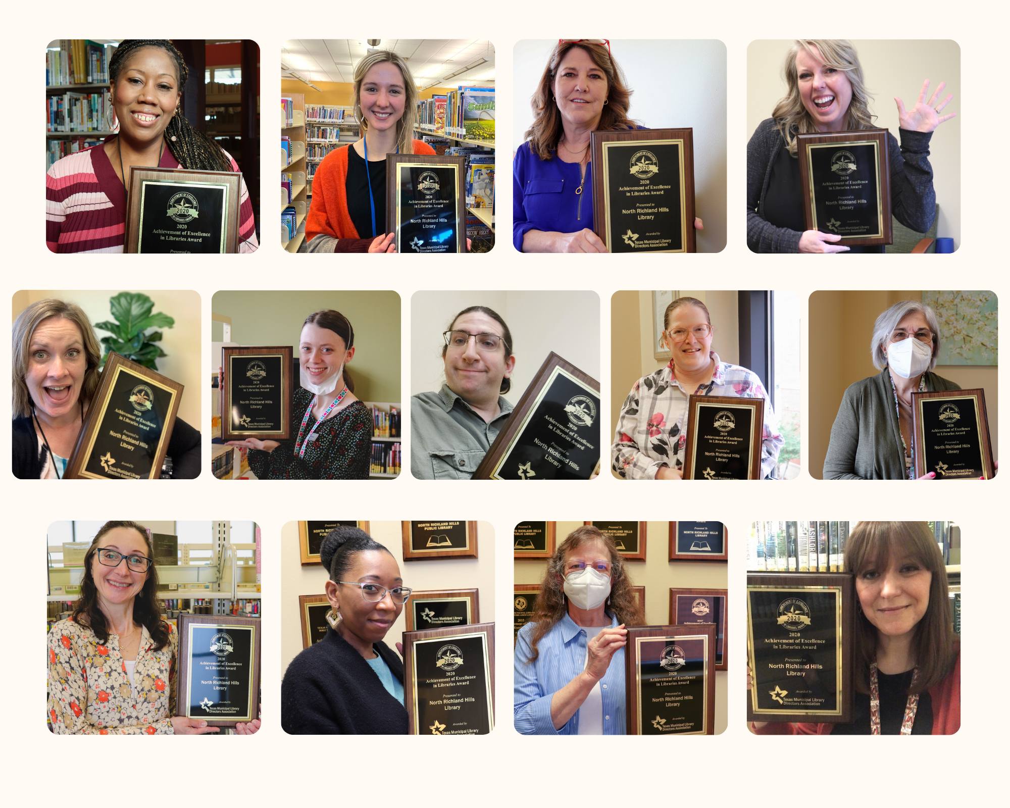 Library staff with TMLDA Award