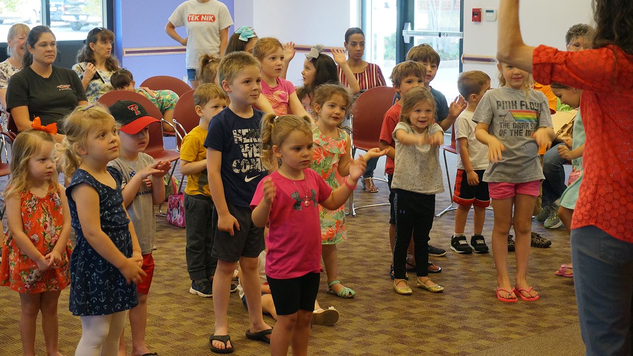Children at storytime